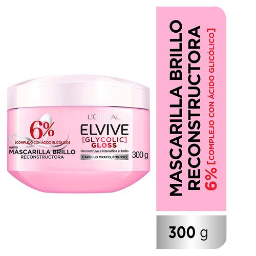 Mascarilla Elvive Glycolic Gloss 300 Gr