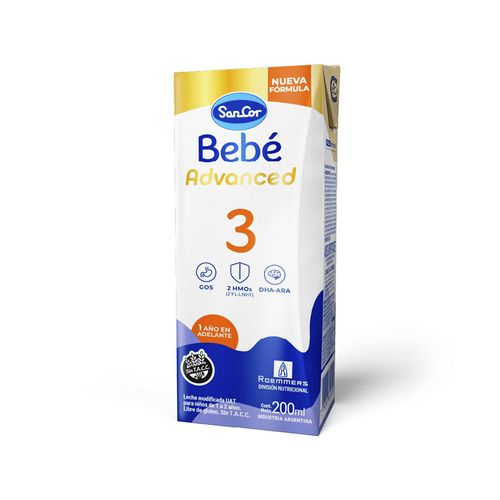 Leche Sancor Bebe 3 Advanced 200 Ml