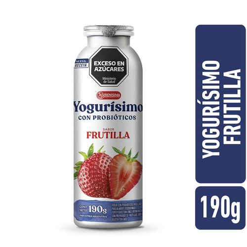 Yogur Bebible  Yogurisimo Sabor Frutilla 190 Gr