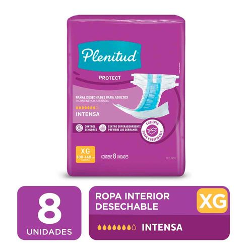 Pañales Plenitud Protect Xg 8 x 1 U