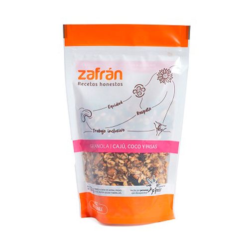 Granola Cajú, Coco Y Pasas Zafrán 300 Gr