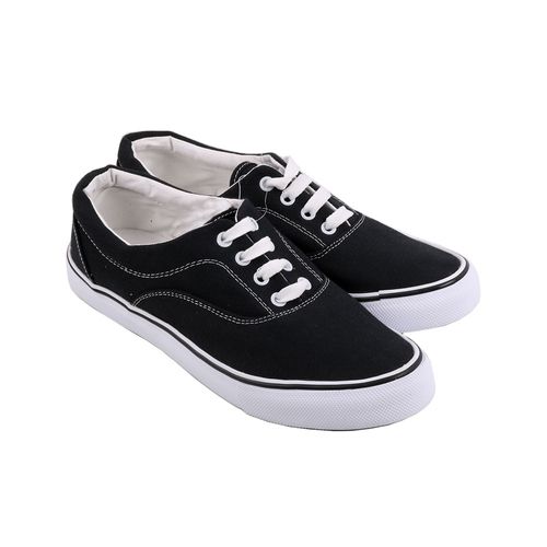 Zapatilla Hombre Lona Baja  39/44 Negro Oi24 U