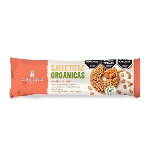Galletitas Orgánicas Avena Y Miel 170 Gr Cachafaz