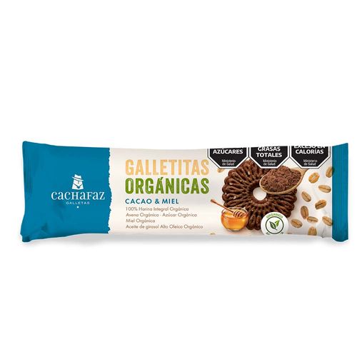Galletitas Orgánicas Cacao Y Miel 170 Gr Cachafaz