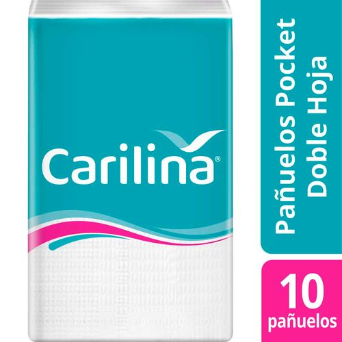 Pañuelo Descartable Carilina Doble Hoja X6 Packs 10 Pañ