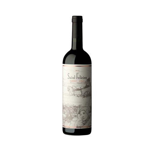 Vino Tinto Cabernet Sauvignon - Merlot Saint Felicien 750 Cc