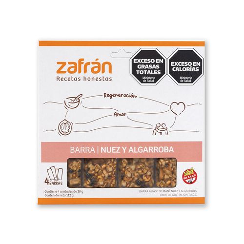 Barra Nuez Y Algarroba 112 Gr Zafrán