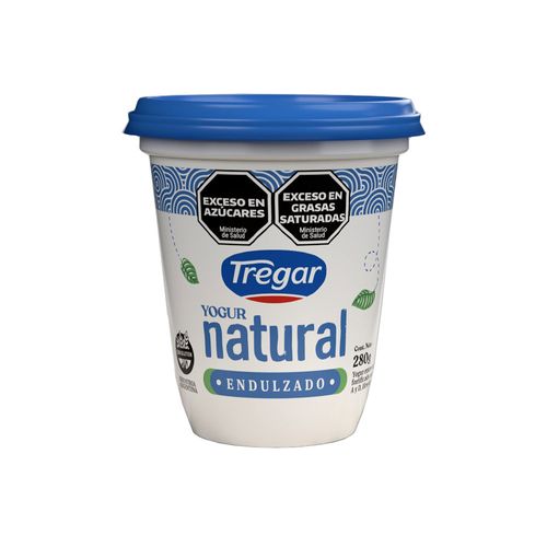 Yogur Natural Endulzado 280g Tregar