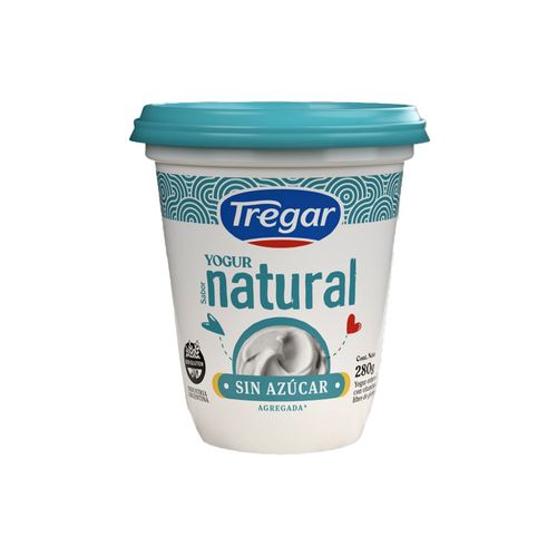 Yogur Natural Sin Azúcar 280g Tregar