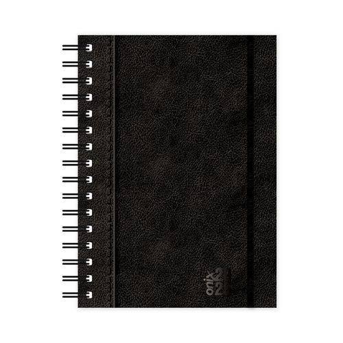 Agenda 16 Por 22 Uomo Black Espiral Libesa