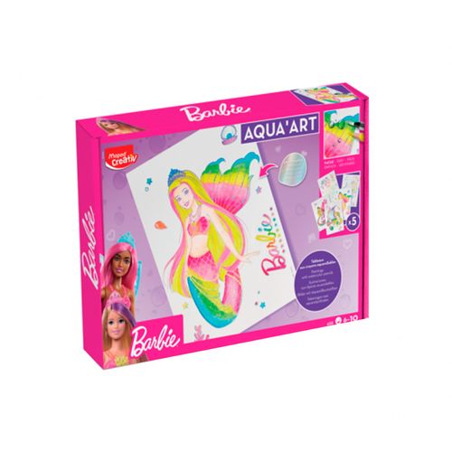 Hojas Para Ilustración Aqua Barbie Maped