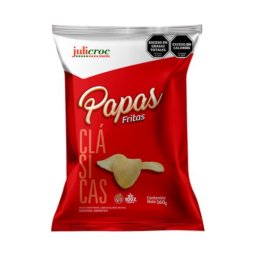 Papas Fritas Sin Tacc 160 Gr Julicroc