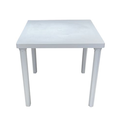 Mesa Plástica Cuadrada Blanca 75x75 Cm Voss 2000