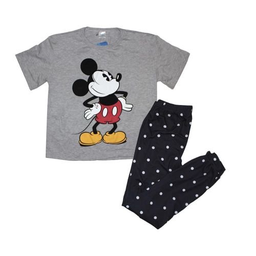 Set Pijama Mujer Mickey Con Pantalon T 38-44 D