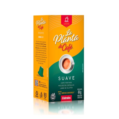 Capsulas La Planta De Café Suave X 55 Gr