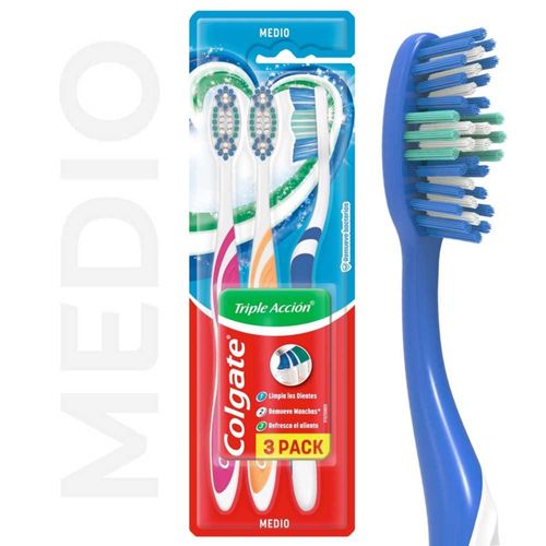 Cepillo De Dientes Colgate Triple Acción 3 U