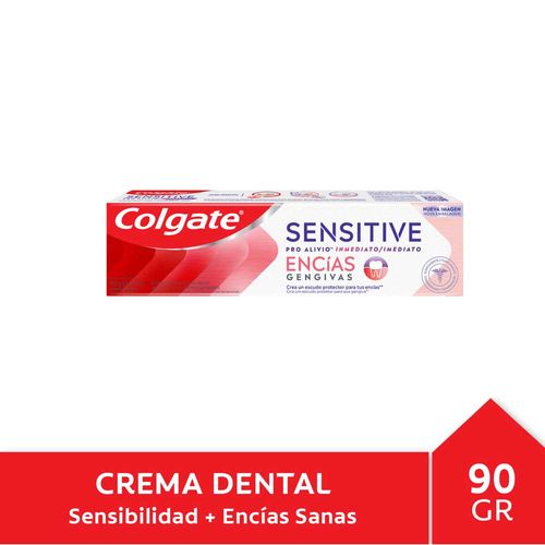 Pasta Dental Colgate Sensitive Pro Alivio Inmediato Encías 90 Gr