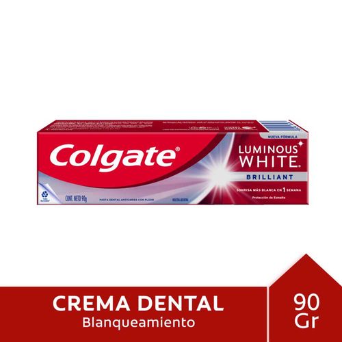 Pasta Dental Colgate Luminous Blanqueadora 90 Gr