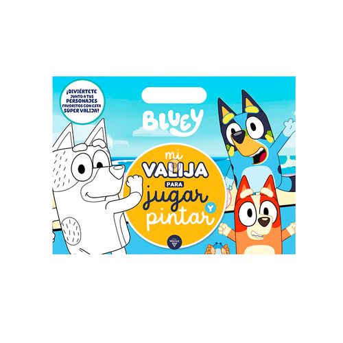 Libro Bluey Valija Jugar Y Pintar Vertice