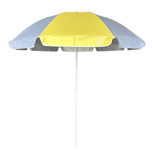 Sombrilla Playa 2m Uv%0 Amarillo Blanco Outzen