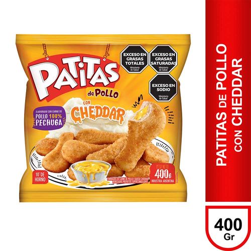 Patitas De Pollo Granja Del Sol Con Cheddar  X 400 Gr