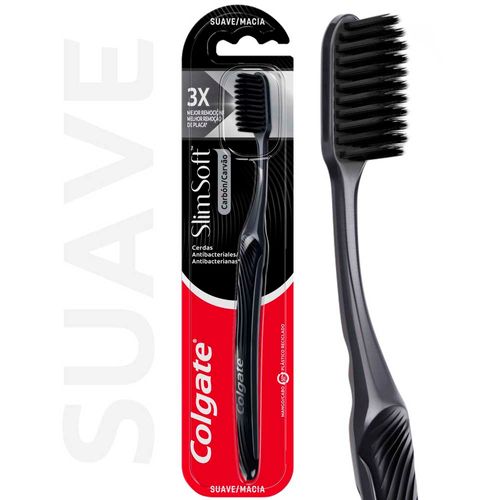 Cepillo Dental Colgate Slimsoft Charcoal X1u