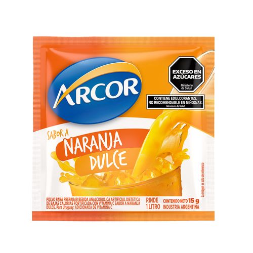 Jugo En Polvo Arcor Naranja Dulce X 15 Gr