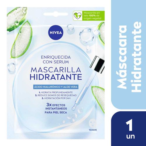 Mascarilla De Papel Nivea Hidratante Con Serum - 1 U