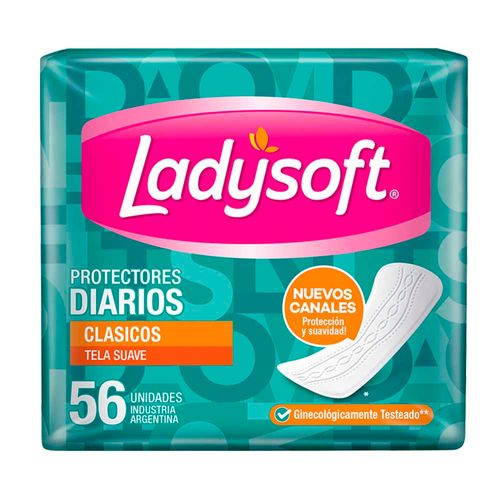 Protectores Diarios Ladysoft Clásicos - 56 U