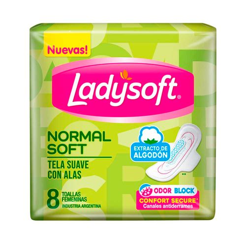 Toallas Femeninas Ladysoft Normal Soft - 8 U