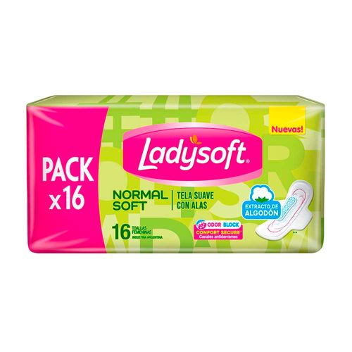 Toallas Femeninas Ladysoft Normal Soft - 16 U