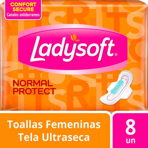 Toallas Femeninas Ladysoft Normal Protect - 8 U