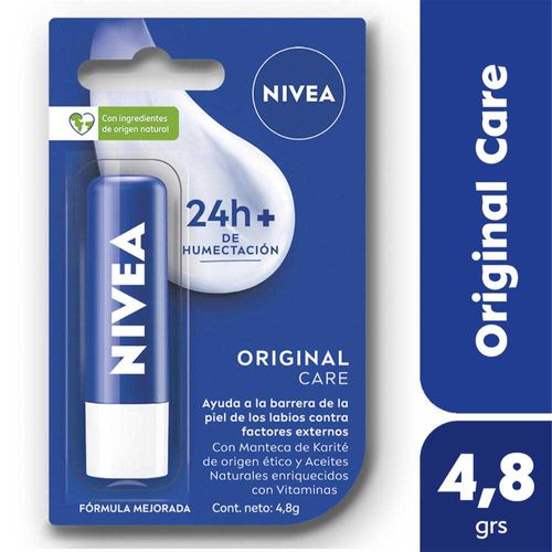 Protector Labial Humectante Nivea Essential Original 4,8 Gr