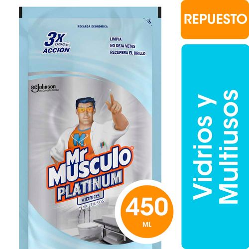 Limpiador Líquido Vidrios Mr Músculo Lavanda Rep 450ml