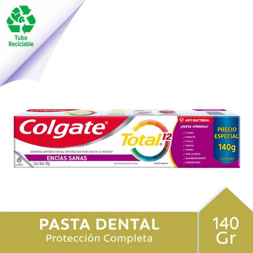 Pasta Dental Colgate Total 12 Encias Sanas 140 Gr