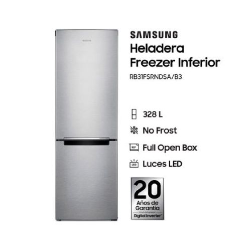 Heladera Inoxidable Samsung 238 L Rb31fsrnda