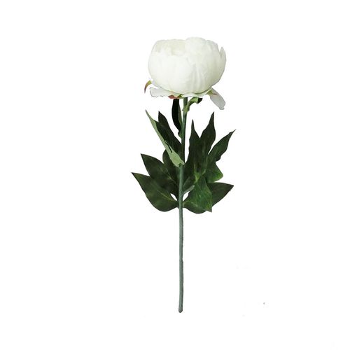 Peonia 48 Cms Blanca Krea