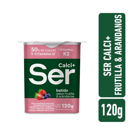 Yogur Ser Calci+ 120 Gr Frutilla Arandano Flaship