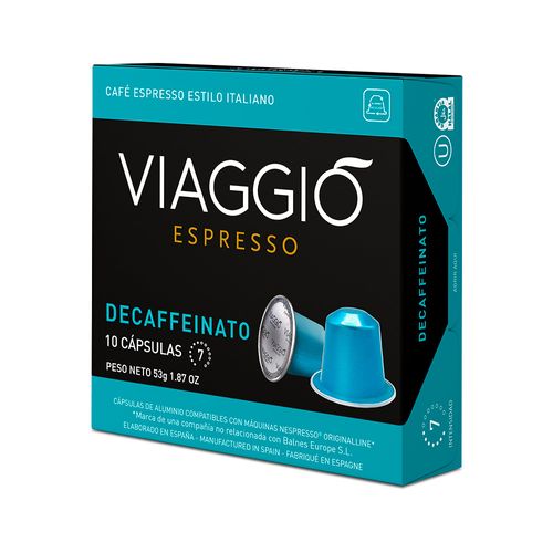 Cafe En Capsulas Espresso Descafeinado Viaggio 10 Capsulas