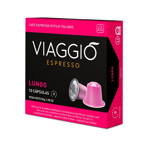 Cafe En Capsulas Espresso Lungo Viaggio 10 U