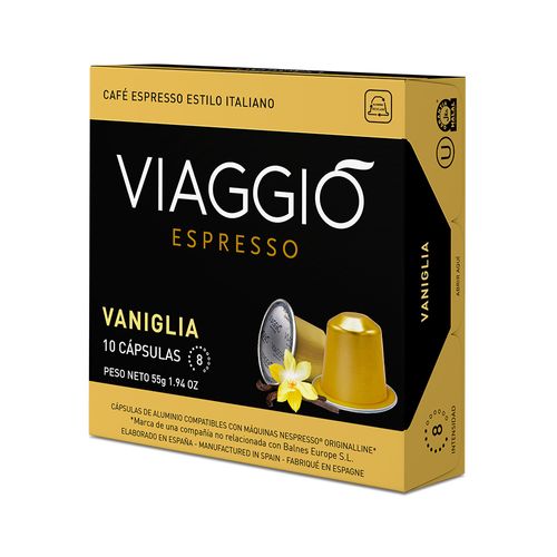 Café Espresso En Capsula Vainilla Viaggio 55 Gr