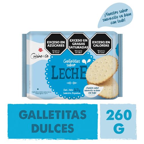 Galletitas Dulces Sabor Leche Cuisine X 260 Gr