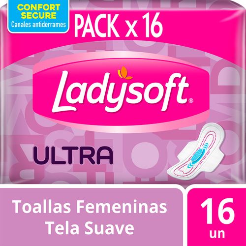 Toallas Femeninas Ladysoft Ultra Suave - 16 U