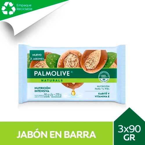 Jabón De Tocador Palmolive Naturals Karite Y Vit E 3 X 90 Gr