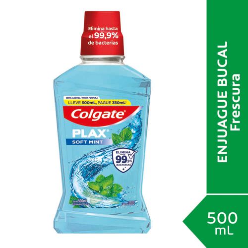 Enjuague Bucal Colgate Plax Menta Suave 500 Ml