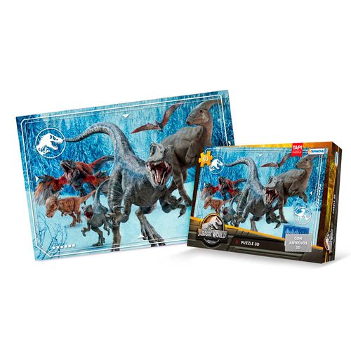 Puzzle Jurasic 3d 60 Piezas Con Anteojos. Tapi