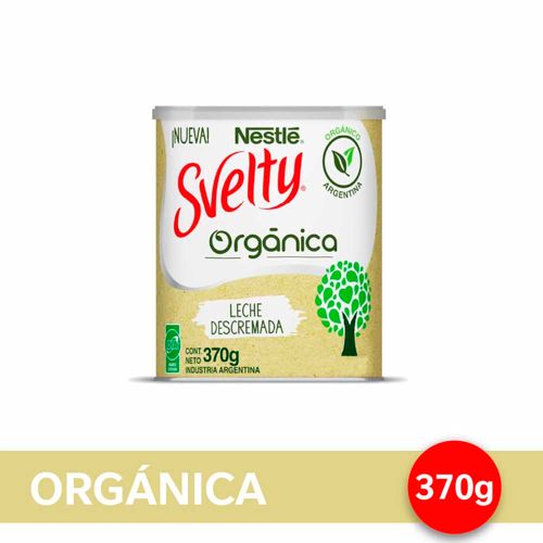 Leche En Polvo Svelty® Orgánica Lata 370 Gr