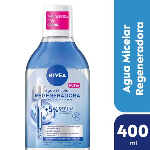 Agua Micelar Nivea Regeneradora Enriquecida Con Sérum 400 Ml