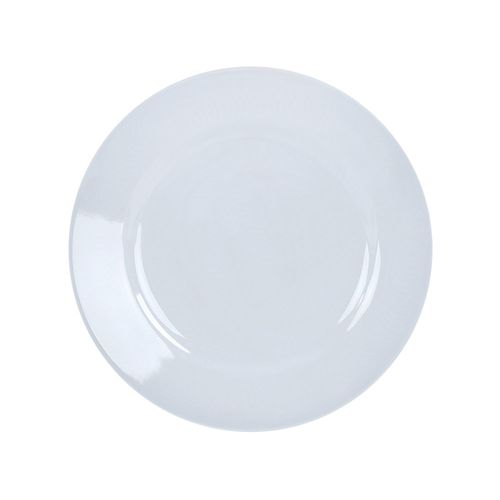 Plato De Fondo 24cm Ceramica Blanca Linda