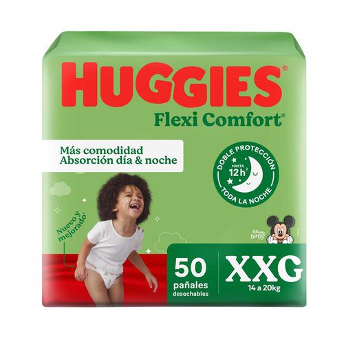 Pañales Huggies Flexi Comfort Disney Xxg X50